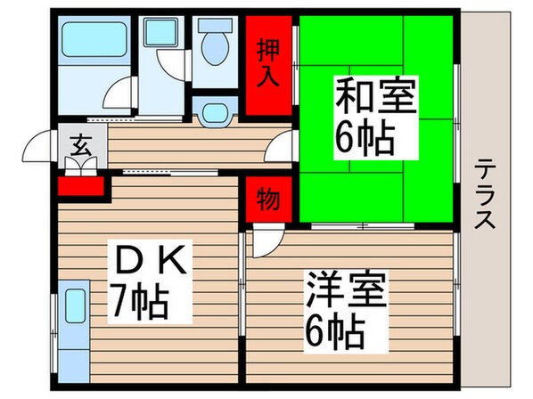 サンハイツの物件間取画像